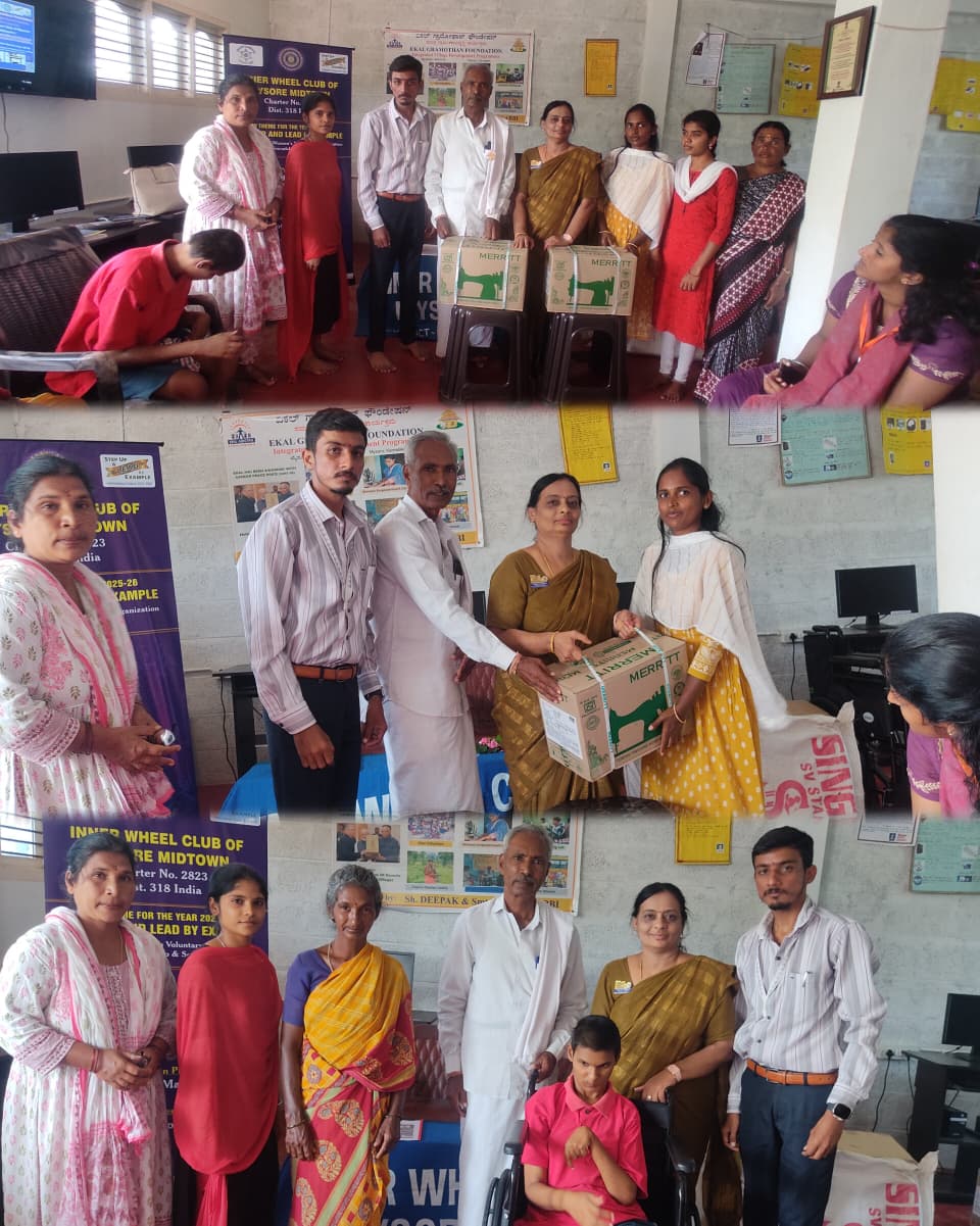 ಮೈಸೂರು: ಉಚಿತ ಹೊಲಿಗೆ ಯಂತ್ರ ಮತ್ತು ವೀಲ್‌ಚೇರ್ ವಿತರಣಾ ಕಾರ್ಯಕ್ರಮ